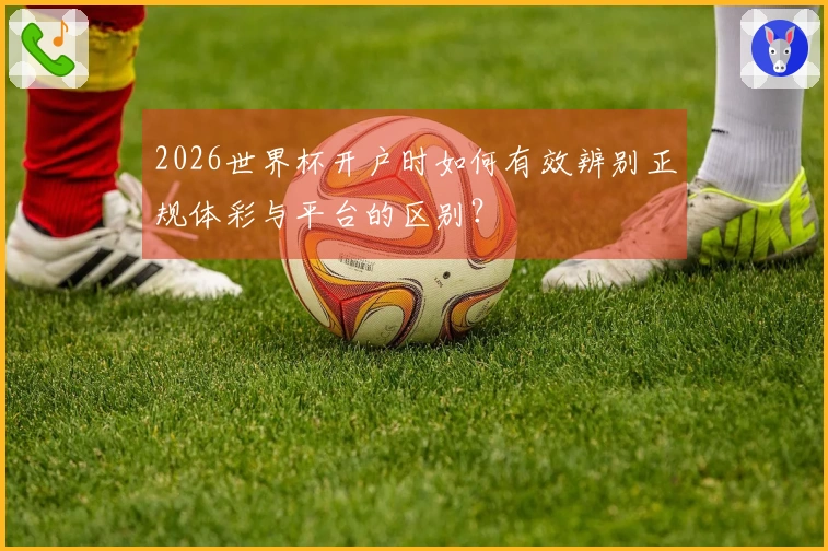 2026世界杯开户时如何有效辨别正规体彩与平台的区别？